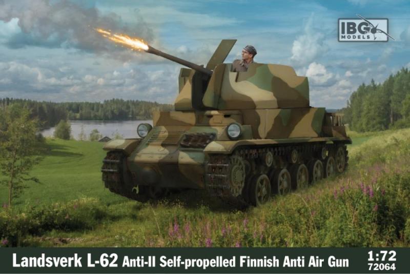 Finnish Landsverk L-62 Anti-II ItPsv 41 Self-Propelled Anti-Aircraft Gun 1/72
