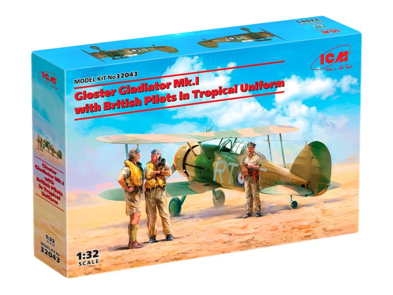 Gloster Gladiator Mk.I with British Pilots in Tropical Uniform 1/32
