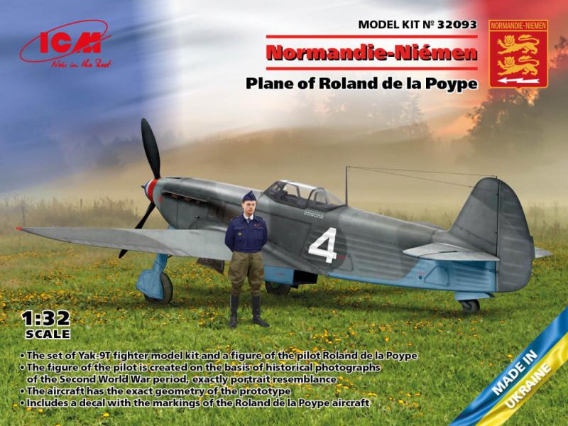 Yak-9T with Roland de la Poype figure 1/32
