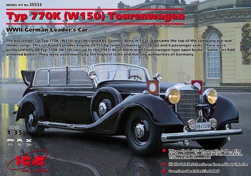 Typ 770K (W150) Tourenwagen WWII German Leader's Car 1/35