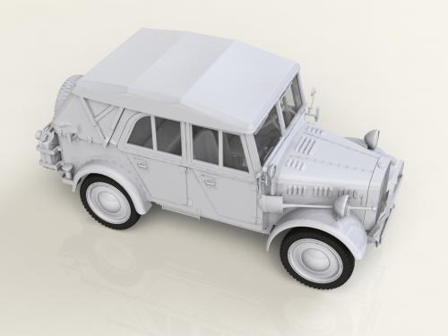 le.gl.Einheits-Pkw Kfz.1 Soft Top WWII German Light Personnel Car 1/35