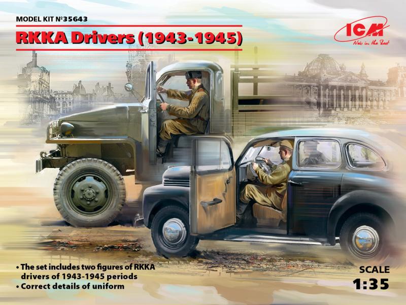 RKKA Drivers (1943-1945) 2 figures 1/35