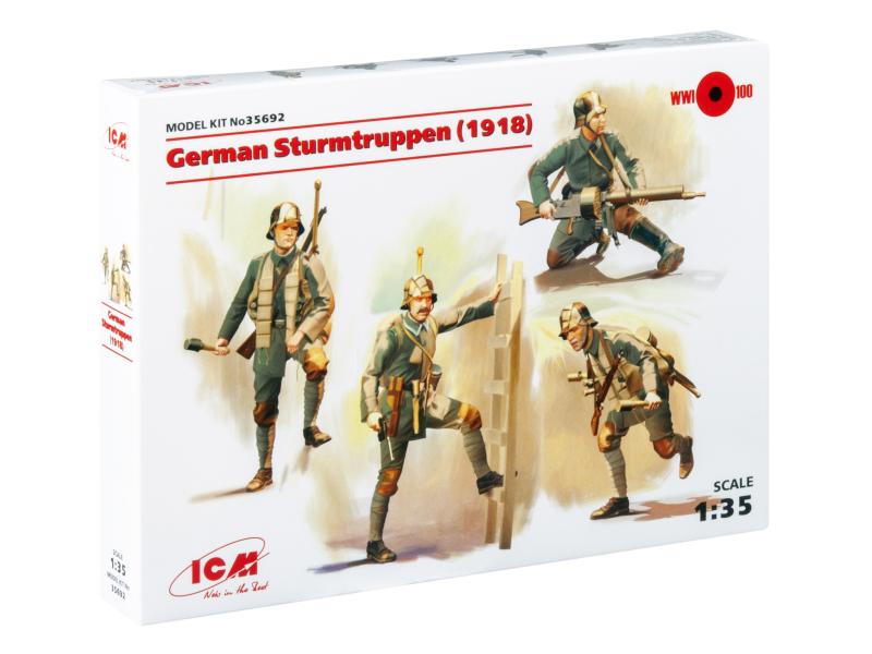 German Sturmtruppen (1918) 4 figures 1/35