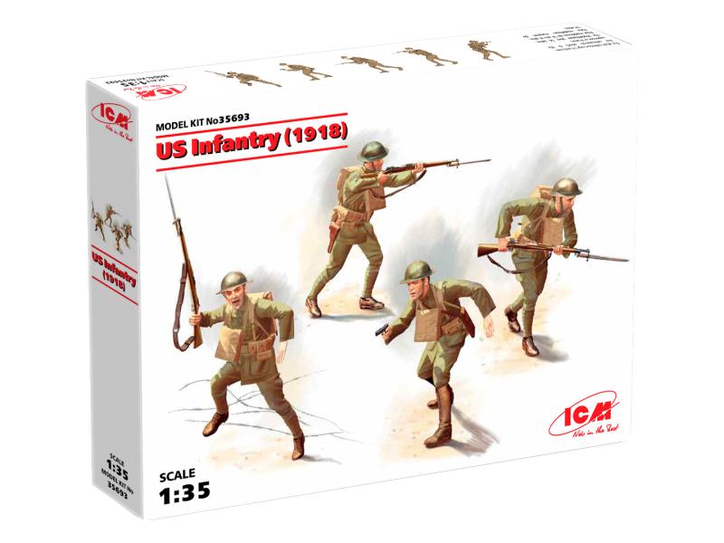 US Infantry (1918) 4 figures 1/35
