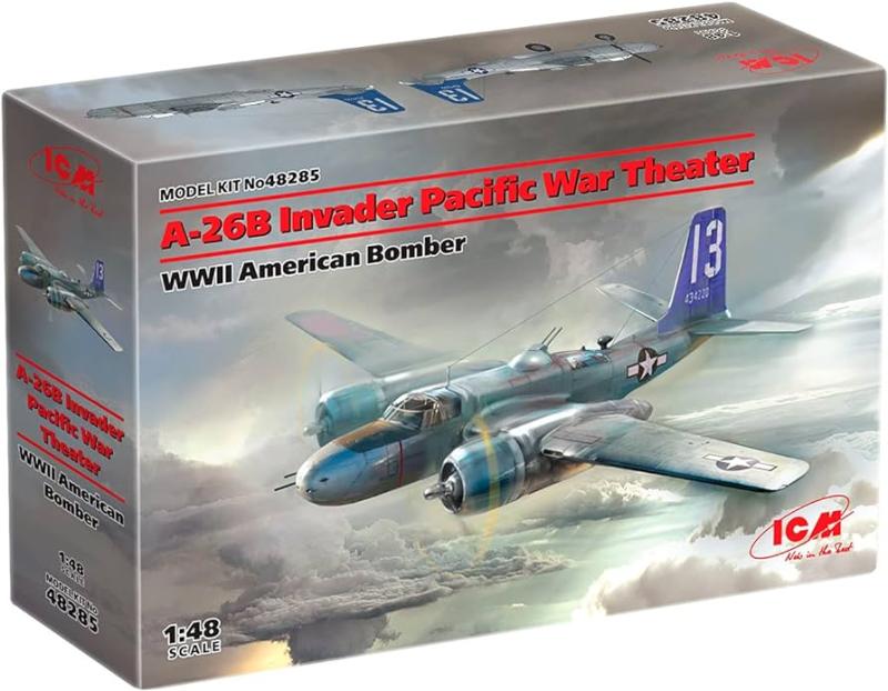 Douglas A-26B Invader Pacific War Theater, WWII American Bomber 1/48