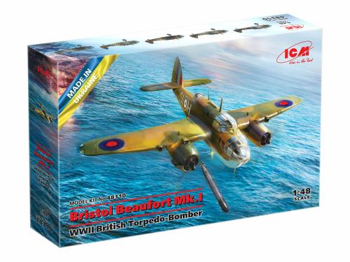 Bristol Beaufort Mk.I WWII British Torpedo-Bomber 1/48