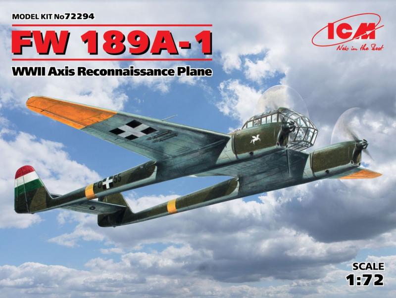 Fw 189A-1 WWII Axis Reconnaissance Plane 1/72
