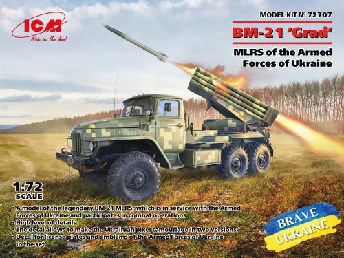 BM-21 GRAD MLRS of Armed Forces of Ukraine 1/72