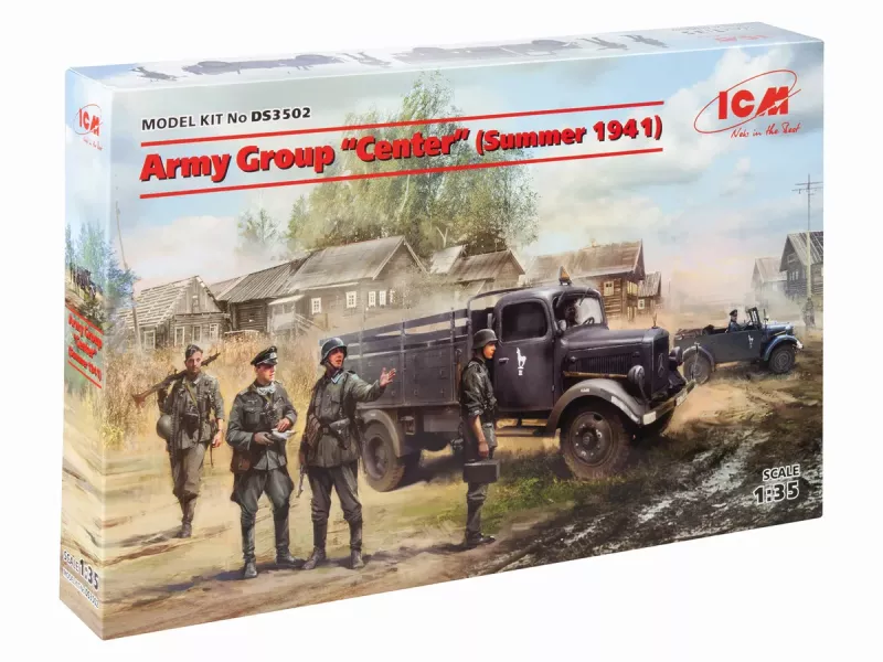 Army Group "Center" (Summer 1941) (Kfz.1, Typ L3000S, German Infantry (4 figures), German Drivers (4 figures) 1/35