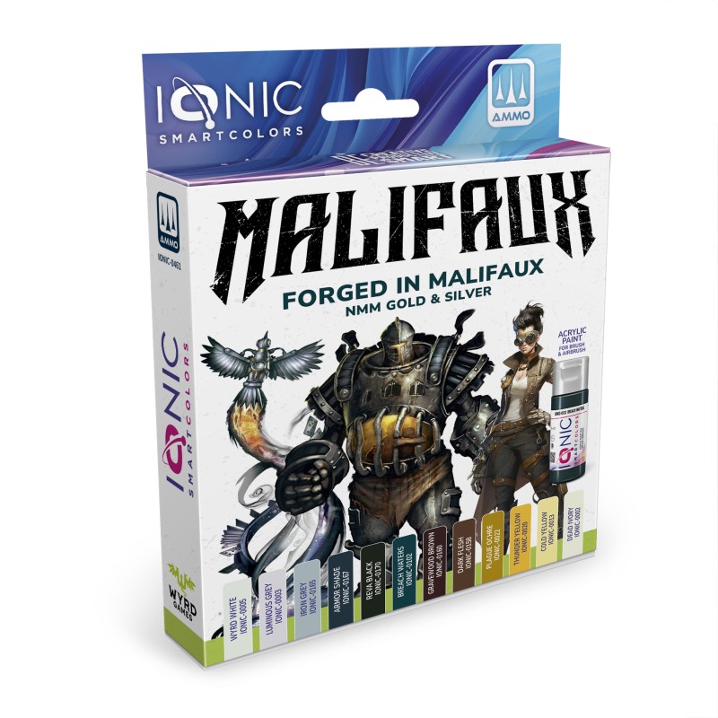 IONIC Set Malifaux Forged in Malifaux NMM Gold and Silver (12x20 ml)