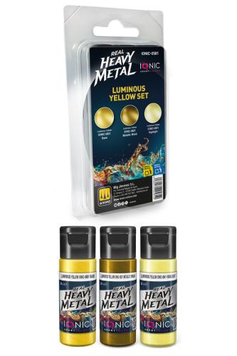 IONIC Real Heavy Metal: Luminous Yellow Set (3x20 ml)