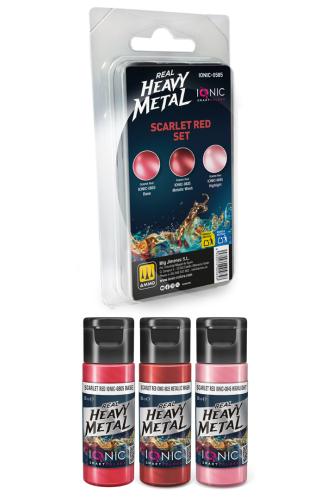 IONIC Real Heavy Metal: Scarlet Red Set (3x20 ml)