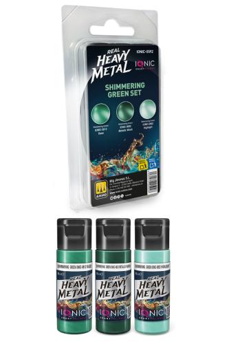 IONIC Real Heavy Metal: Shimmering Green Set (3x20 ml)