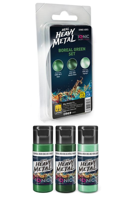 IONIC Real Heavy Metal: Boreal Green Set (3x20 ml)