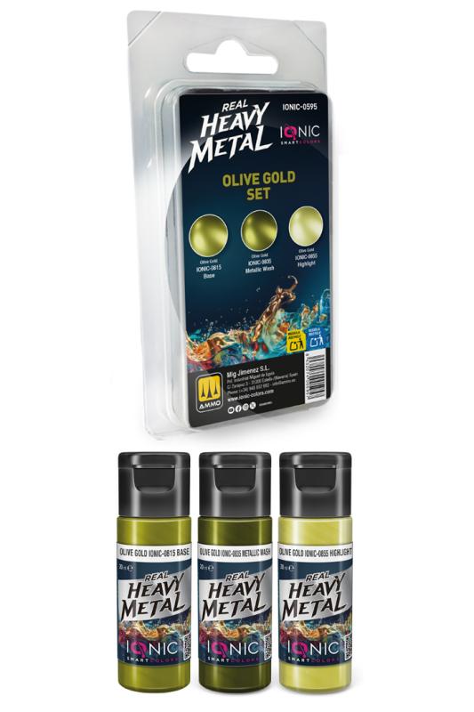IONIC Real Heavy Metal: Olive Gold Set (3x20 ml)