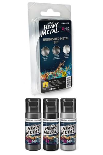 IONIC Real Heavy Metal: Burnished Metal Set (3x20 ml)
