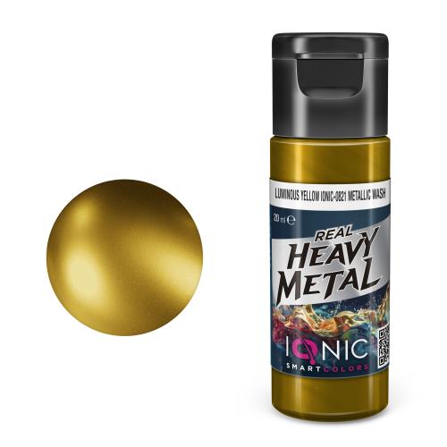 IONIC Real Heavy Metal: Luminous Yellow Metallic Wash (20ml)