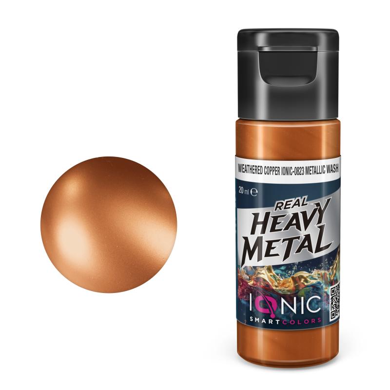 IONIC Real Heavy Metal: Weathered Copper Metallic Wash (20ml)