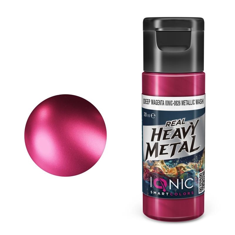 IONIC Real Heavy Metal: Deep Magenta Metallic Wash (20ml)