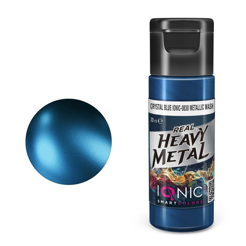 IONIC Real Heavy Metal: Crystal Blue Metallic Wash (20ml)