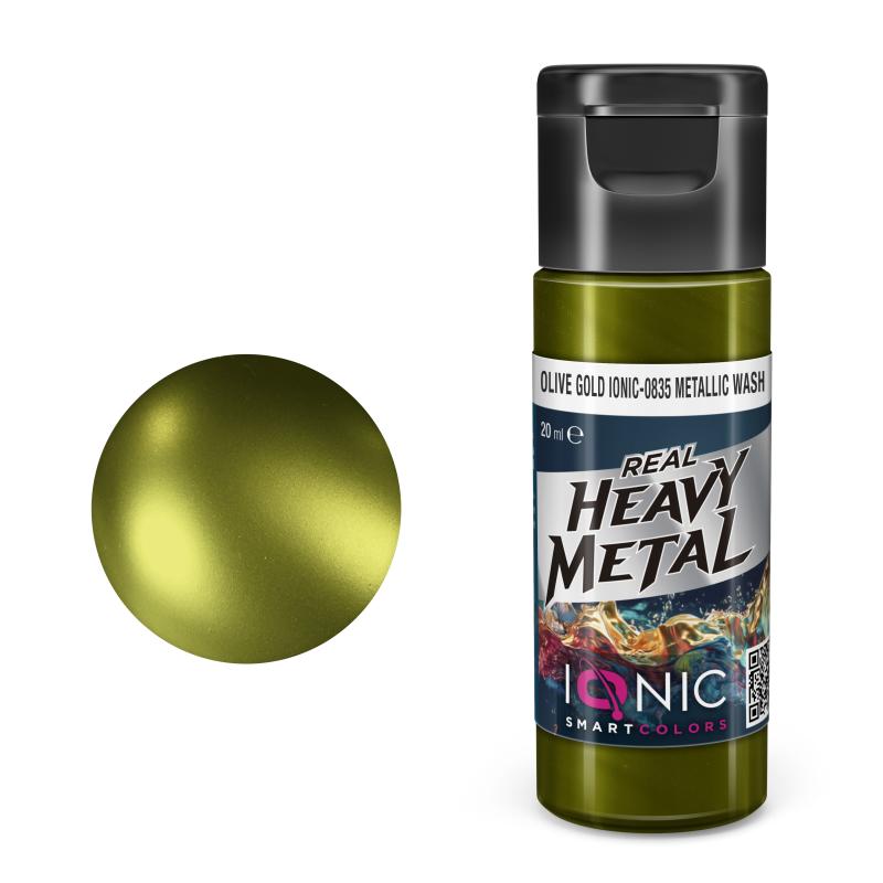 IONIC Real Heavy Metal: Olive Gold Metallic Wash (20ml)
