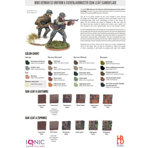 IONIC Waffen SS Uniforms & Eichenlaubmuster (Oak Leaf) Camouflage Set (12x20 ml)