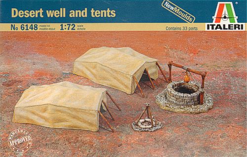 Desert well and tents 1/72
