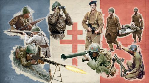 FREE FRENCH INFANTRY 1/72