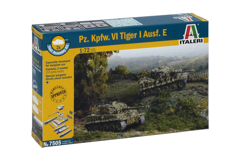 Pz. Kpfw. VI TIGER I Ausf. E - FAST ASSEMBLY 1/72