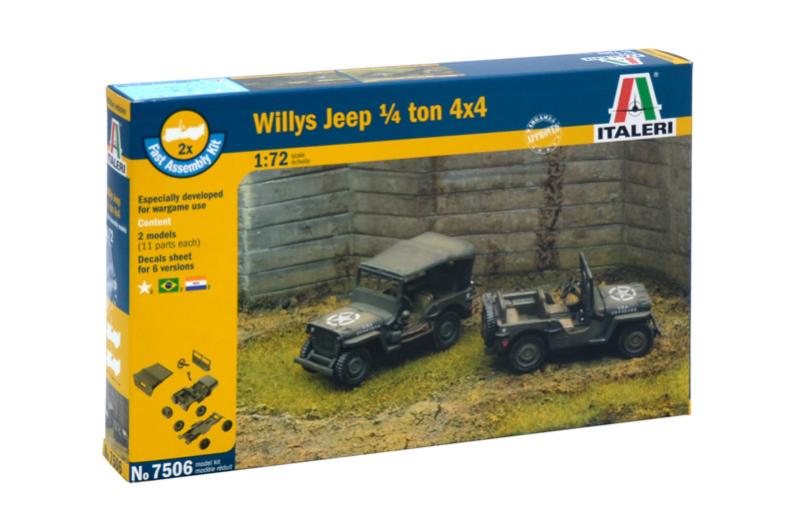 WILLYS JEEP 1/4 TON 4X4 - FAST ASSEMBLY 1/72