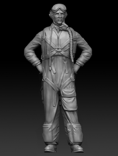 Swedish Airforce J21 pilot 1/48