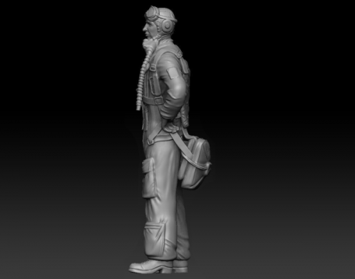 Swedish Airforce J21 pilot 1/48