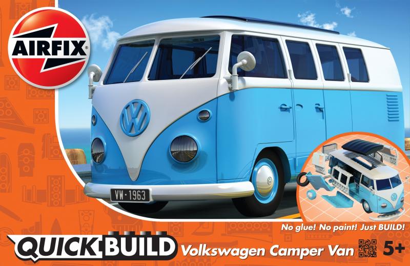 VW Camper Van QUICK BUILD Blue