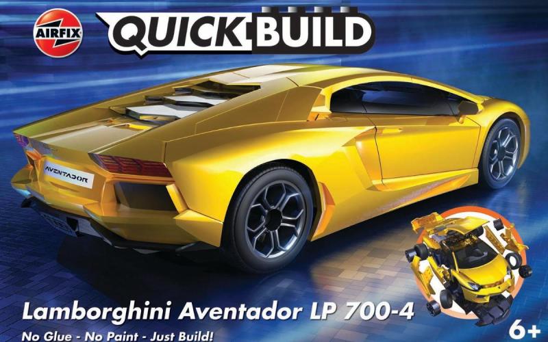 Quickbuild Lamborghini Aventsdor, yellow