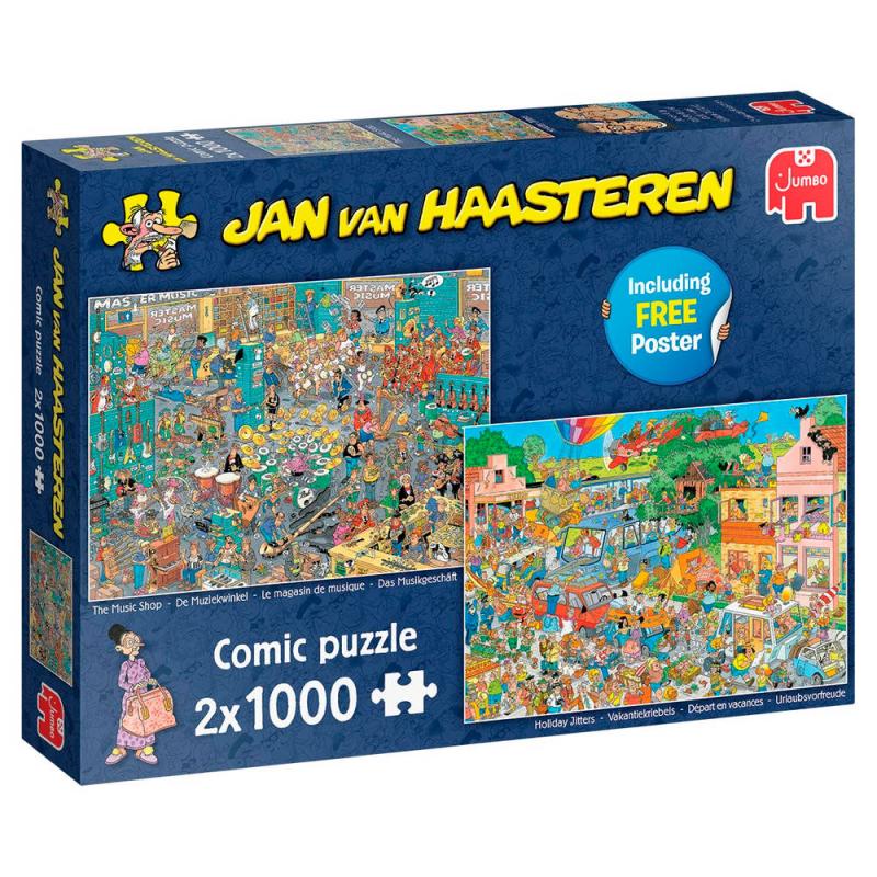 Jan Van Haasteren - The Music Shop & Holiday Jitters 2x1000 bitar