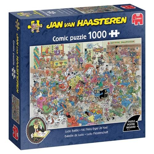 Puzzle - Jan van Haasteren - Ludo Battle  - 1000 bitar