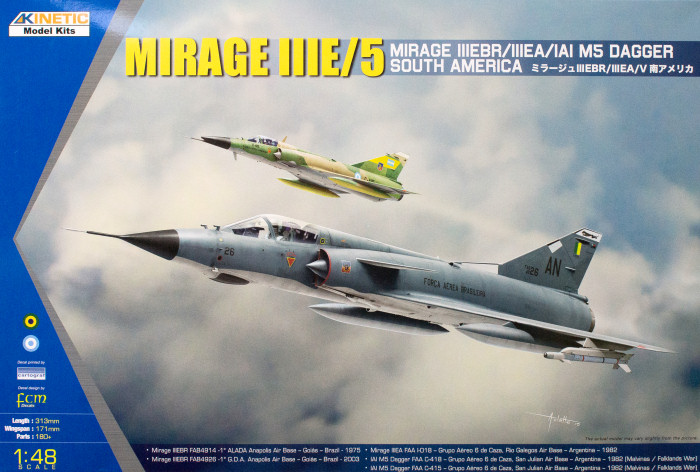 Mirage IIIE/V Mirage IIIEBR/IIIEA/V South America 1/48