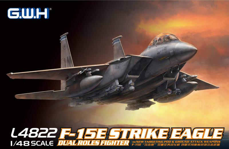 F-15E Strike Eagle Dual Roles Fighter w/New Targeting Pod & Ground Attack Weapons 1/48