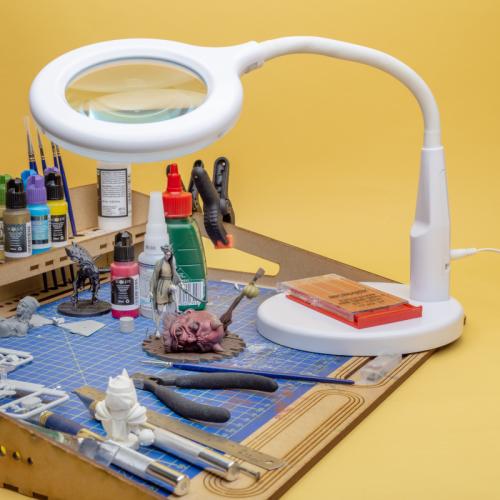 Lightcraft Compact LED Desk Magnifier Lamp