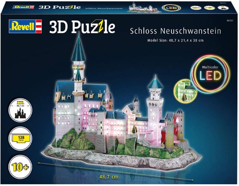 3D Pussel Neuschwanstein Castle - LED edition.