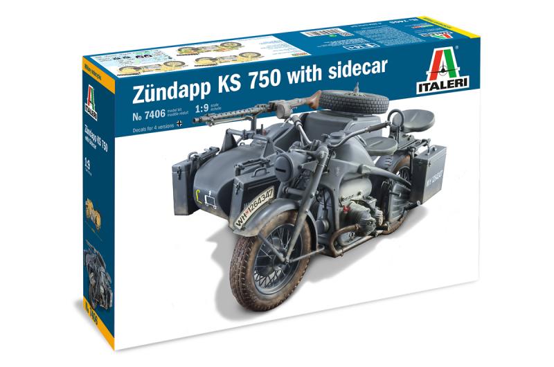 ZUNDAPP KS 750 WITH SIDECAR 1/9