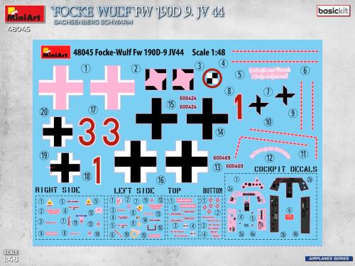 Focke-Wulf Fw 190D-9 JV 44 “Sachsenberg Schwarm” (Basic Kit) 1:48