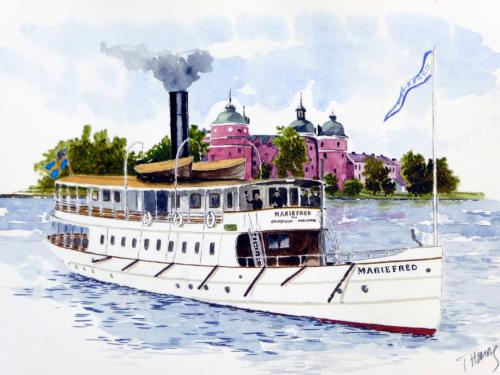 S/S MARIEFRED Legendarisk skärgårdsångare Skala 1/32, 93 cm