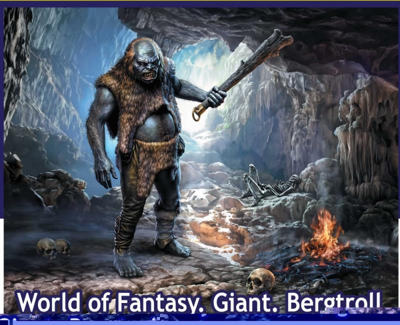 World of Fantasy. Giant Bergtroll 1/24