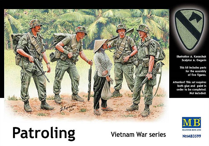 Patroling - Vietnam War Series (5 fig.) 1/35