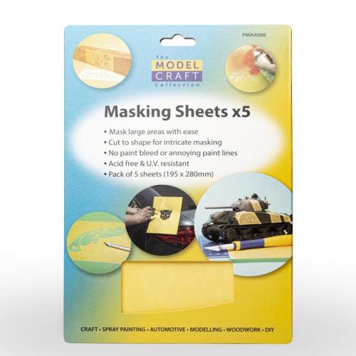 MASKING SHEETS X 5 (195X280 mm)