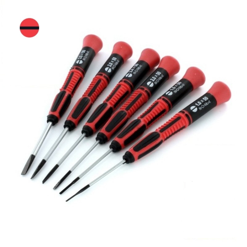 6 Pc Slotted Screw Driver Set