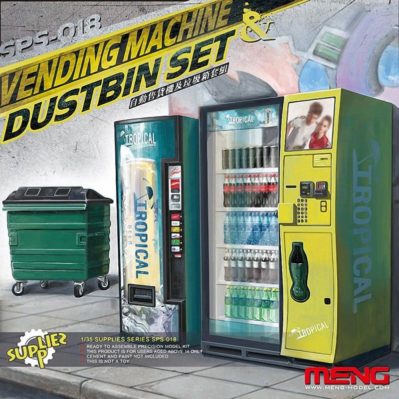 Vending Machine & Dustbin Set 1/35