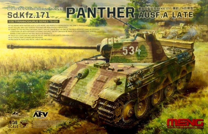 German Medium Tank Sd.Kfz. 171 Panther Ausf. A Late 1/35