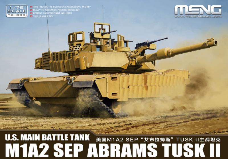 U.S. Main Battle Tank M1A2 SEP ABRAMS TUSK II 1/72